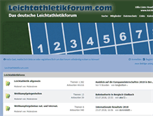 Tablet Screenshot of leichtathletikforum.com